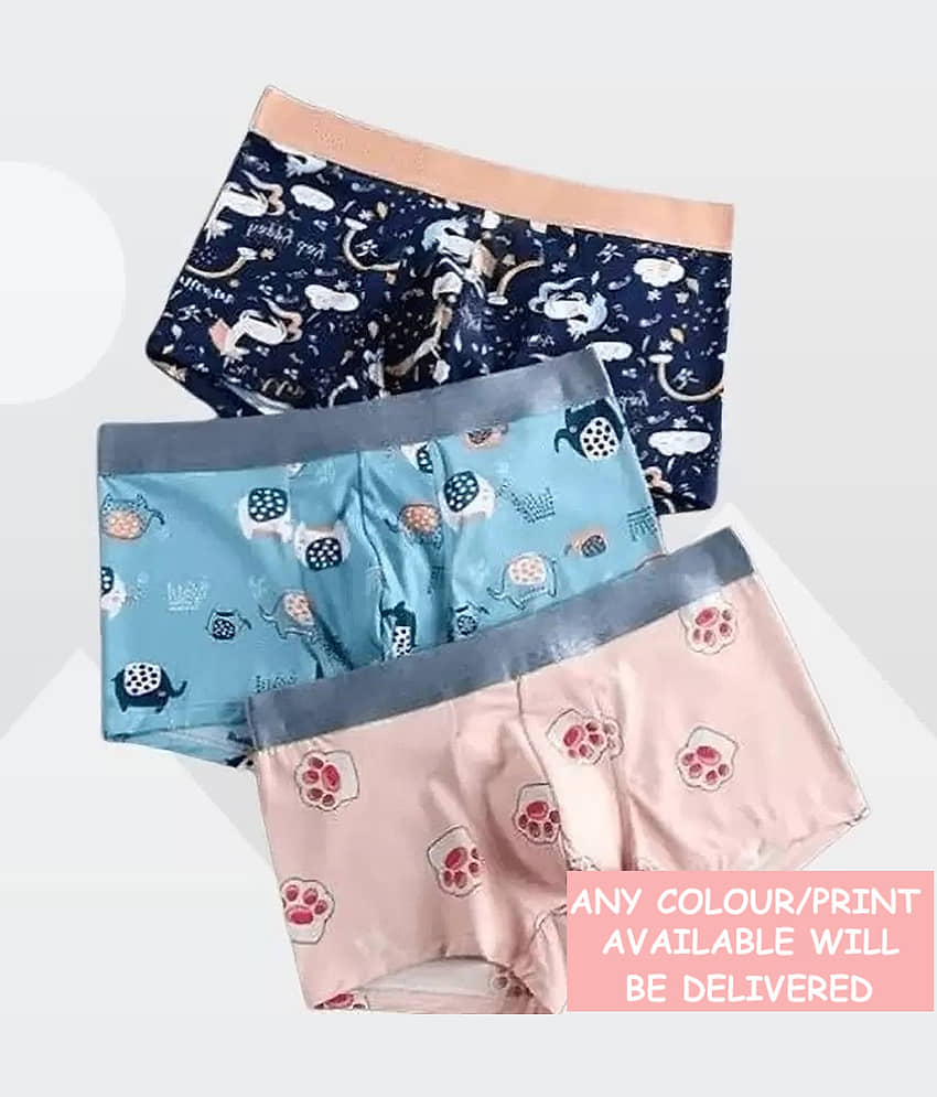 CAVENDRES Pack of 3 Boys Modal Trunks ( Multicolor ) - Nightwear & Loungewear | Buy online on ZillyBuy