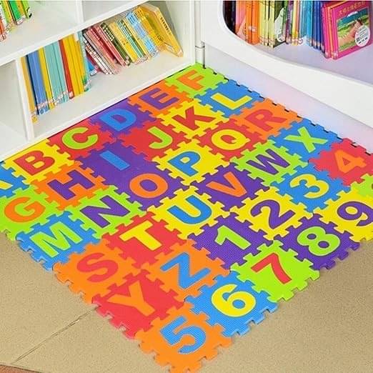     			Eclet 36 Pieces Alphabet Floor mats for Kids, Puzzle Foam Mat for Children Above 1 Years