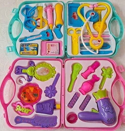 Eclet Combo of Pretend Plastic Beauty Makeup Kit Set for Girls and Doctor Toy Kit Set for Kids Play Toy Best Gift Toy for Kids Childrens Multi Eclet Combo of Pretend Plastic Beauty Makeup Kit Set for Girls and Doctor Toy Kit Set for Kids Play Toy Best Gift Toy for Kids Childrens Multi