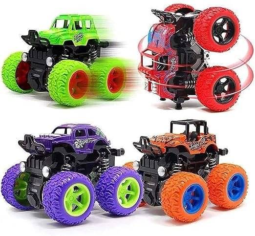 Eclet Trucks Friction Powered Cars For Kids Big Rubber Tires Baby Boys Super Cars Blaze Truck Children Gift Toys(Set Of 4)     			Eclet Trucks Friction Powered Cars For Kids Big Rubber Tires Baby Boys Super Cars Blaze Truck Children Gift Toys(Set Of 4)