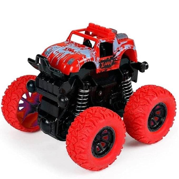     			Eclet trucks toys for boys, 360 degree rotation 4 wheels drive durable friction powered truck toys for kids inertia car toys for toddlers gifts for kids (pack of 1)- Multi color (Multicolor)  (Multicolor, Pack of: 1)