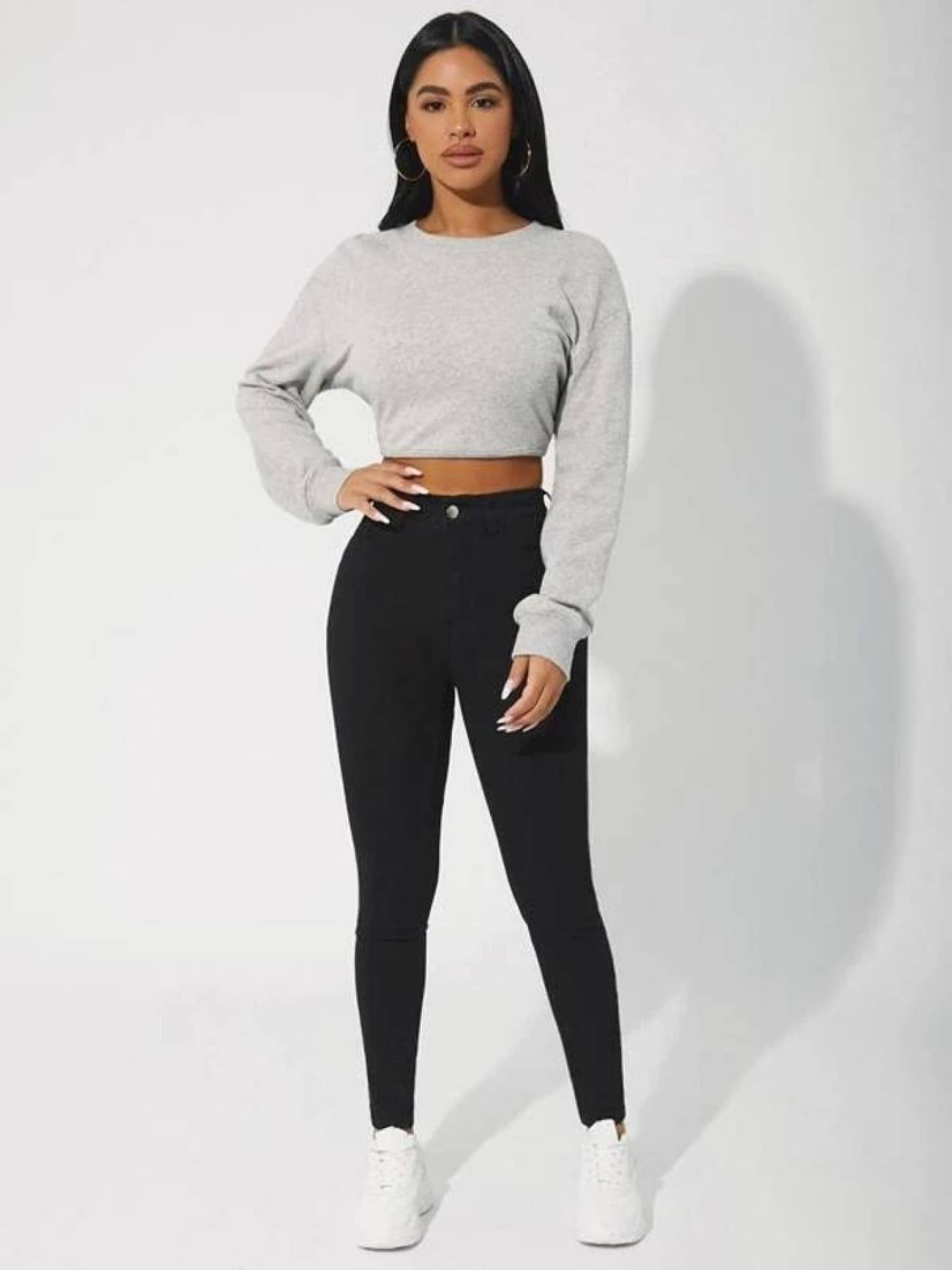 Kashian - Black Denim Skinny Fit Women's Jeans ( Pack of 1 ) - Jeans | Buy online on ZillyBuy