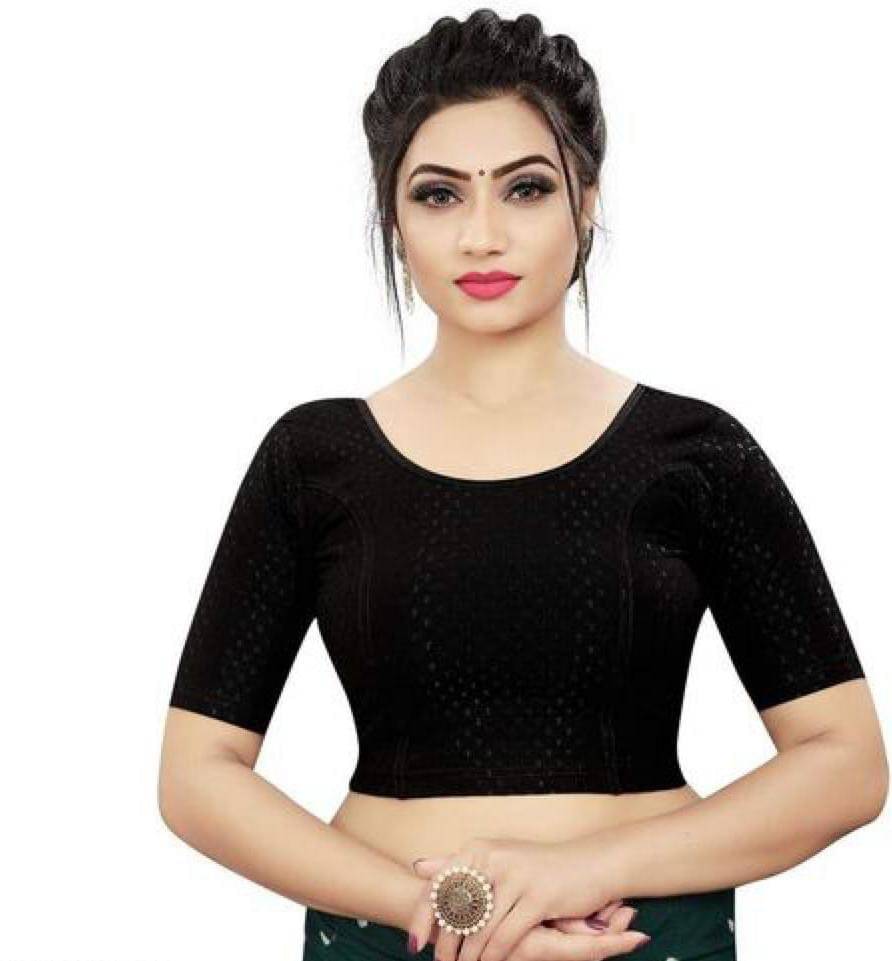 RUNAYA NX Black Readymade without Pad Cotton Blend Women's Blouse ( Pack of 1 ) RUNAYA NX Black Readymade without Pad Cotton Blend Women's Blouse ( Pack of 1 )