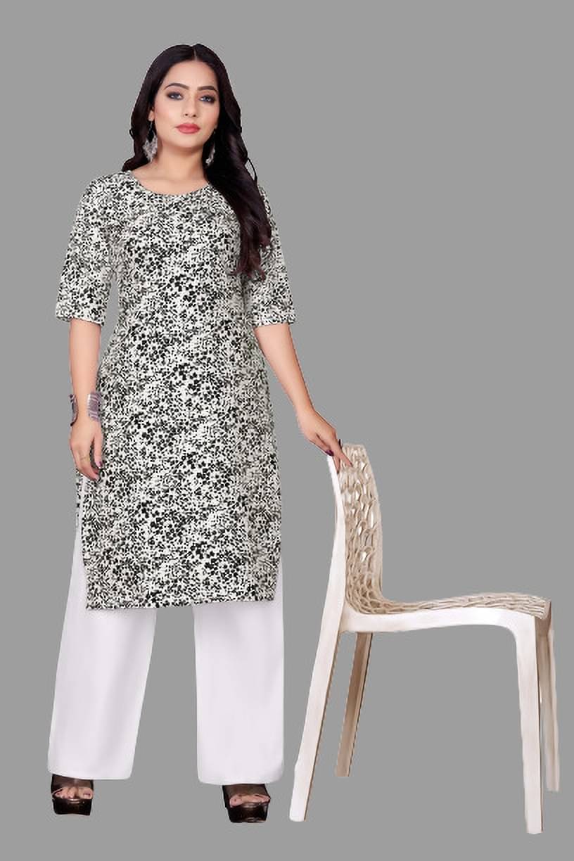 RUNAYA NX Pack of 1 Rayon Printed A-line Women's Kurti - ( Black ) RUNAYA NX Pack of 1 Rayon Printed A-line Women's Kurti - ( Black )
