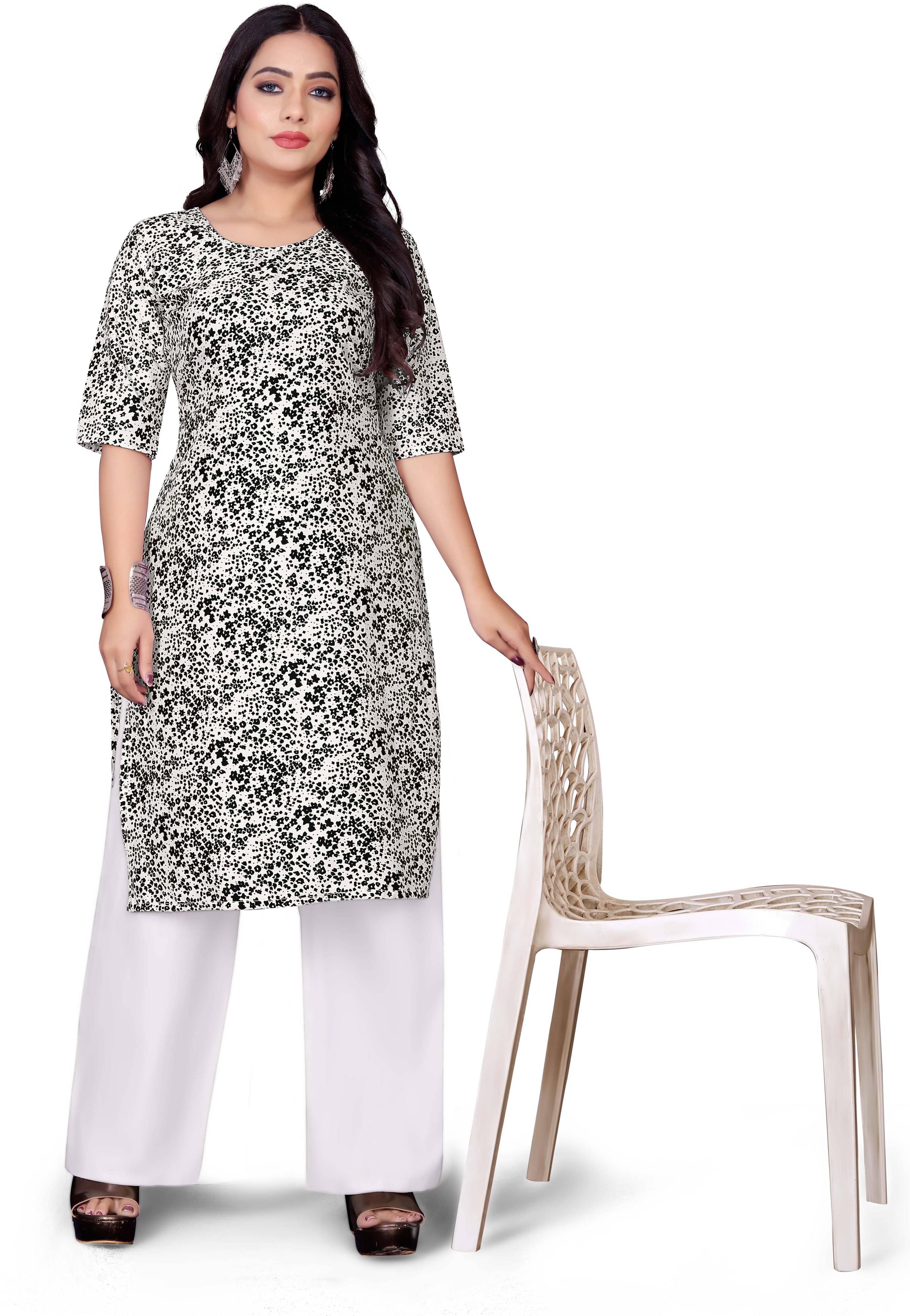 RUNAYA NX Pack of 1 Rayon Printed A-line Women's Kurti - ( Multicolor ) RUNAYA NX Pack of 1 Rayon Printed A-line Women's Kurti - ( Multicolor )