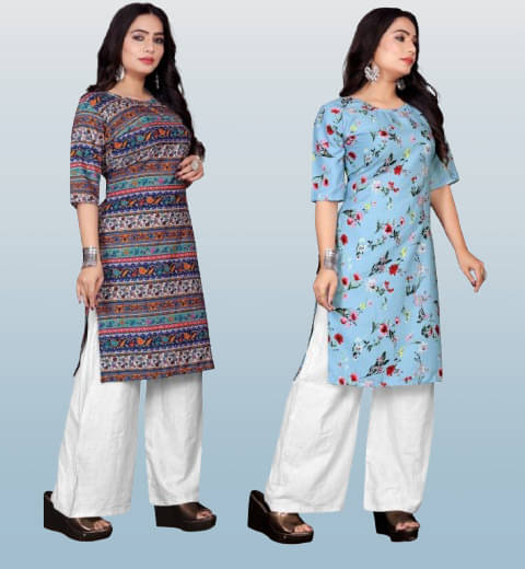 RUNAYA NX Pack of 1 Rayon Printed A-line Women's Kurti - ( Multicolor ) RUNAYA NX Pack of 1 Rayon Printed A-line Women's Kurti - ( Multicolor )