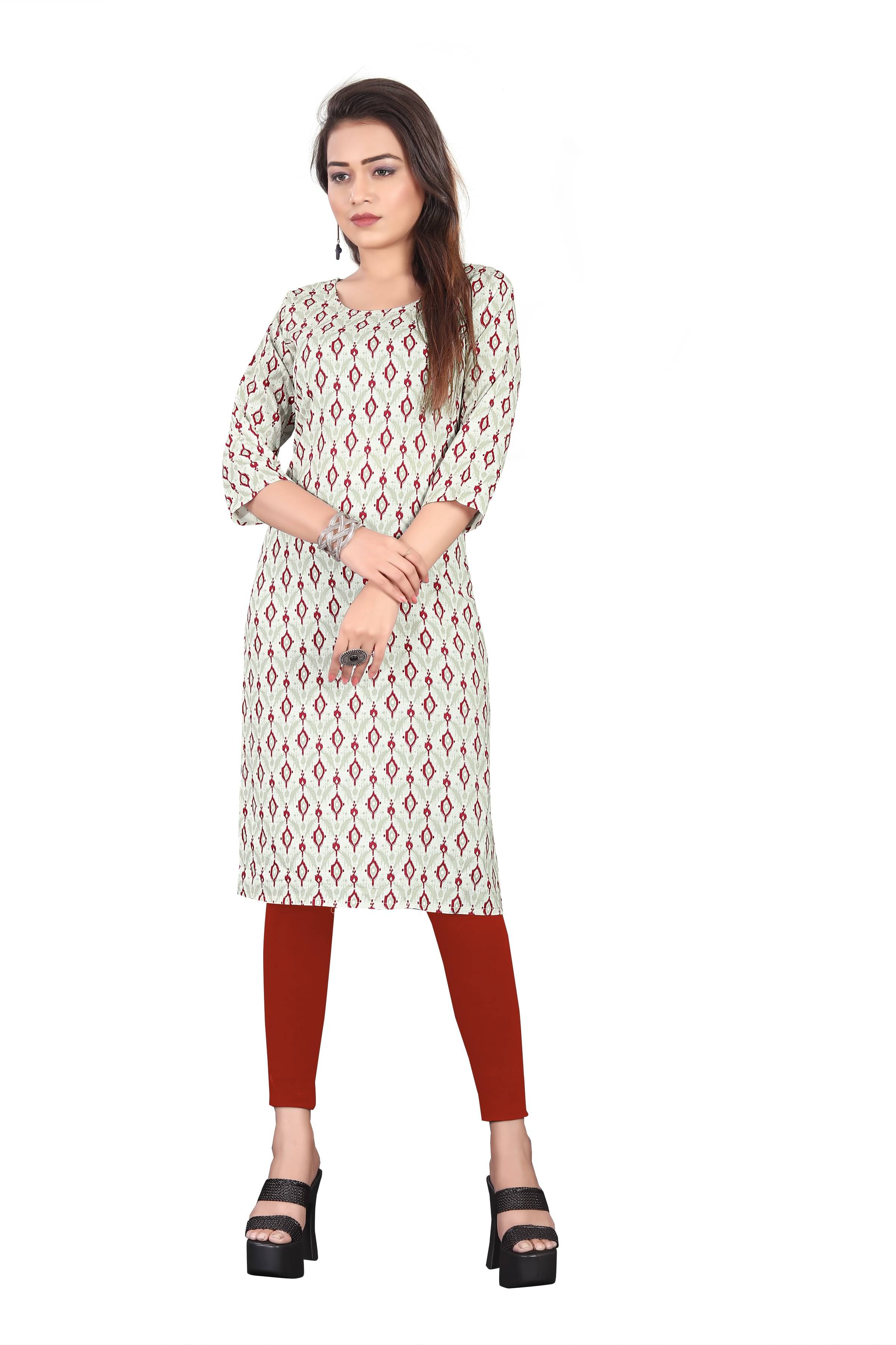     			RUNAYA NX Pack of 1 Viscose Rayon Printed A-line Women's Kurti - ( Multicolor )