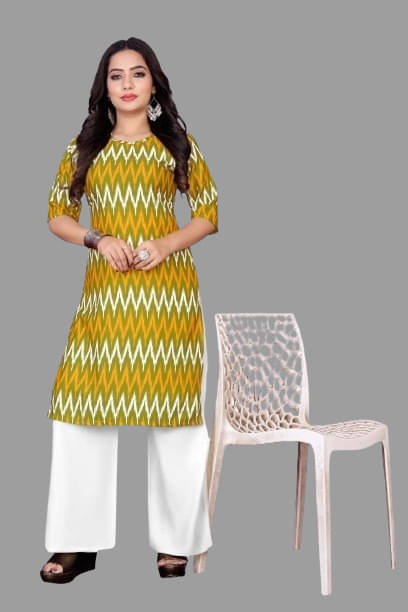 RUNAYA NX Pack of 1 Viscose Rayon Printed Straight Women's Kurti - ( Multicolor ) RUNAYA NX Pack of 1 Viscose Rayon Printed Straight Women's Kurti - ( Multicolor )