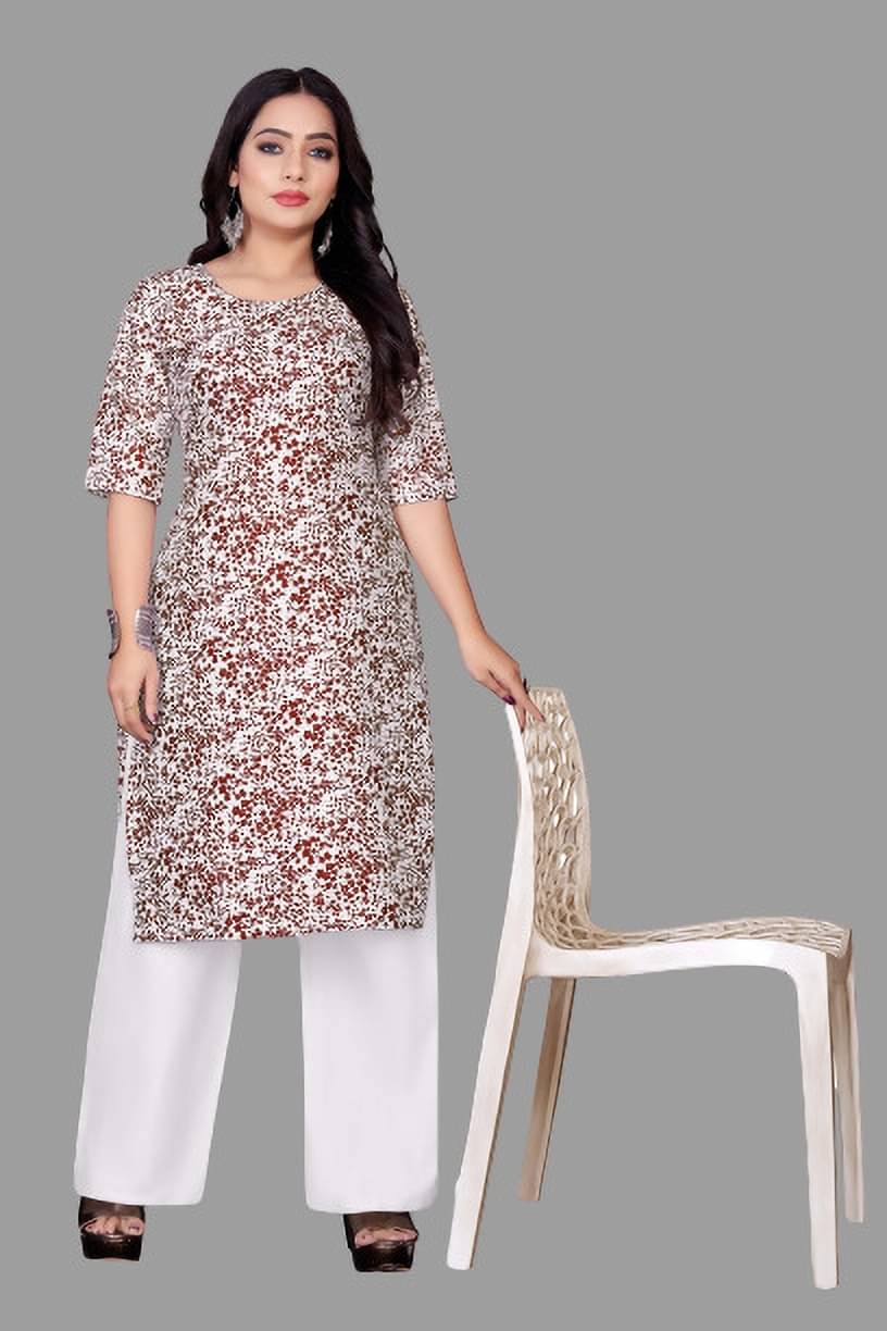 RUNAYA NX Pack of 1 Rayon Printed A-line Women's Kurti - ( Maroon ) RUNAYA NX Pack of 1 Rayon Printed A-line Women's Kurti - ( Maroon )