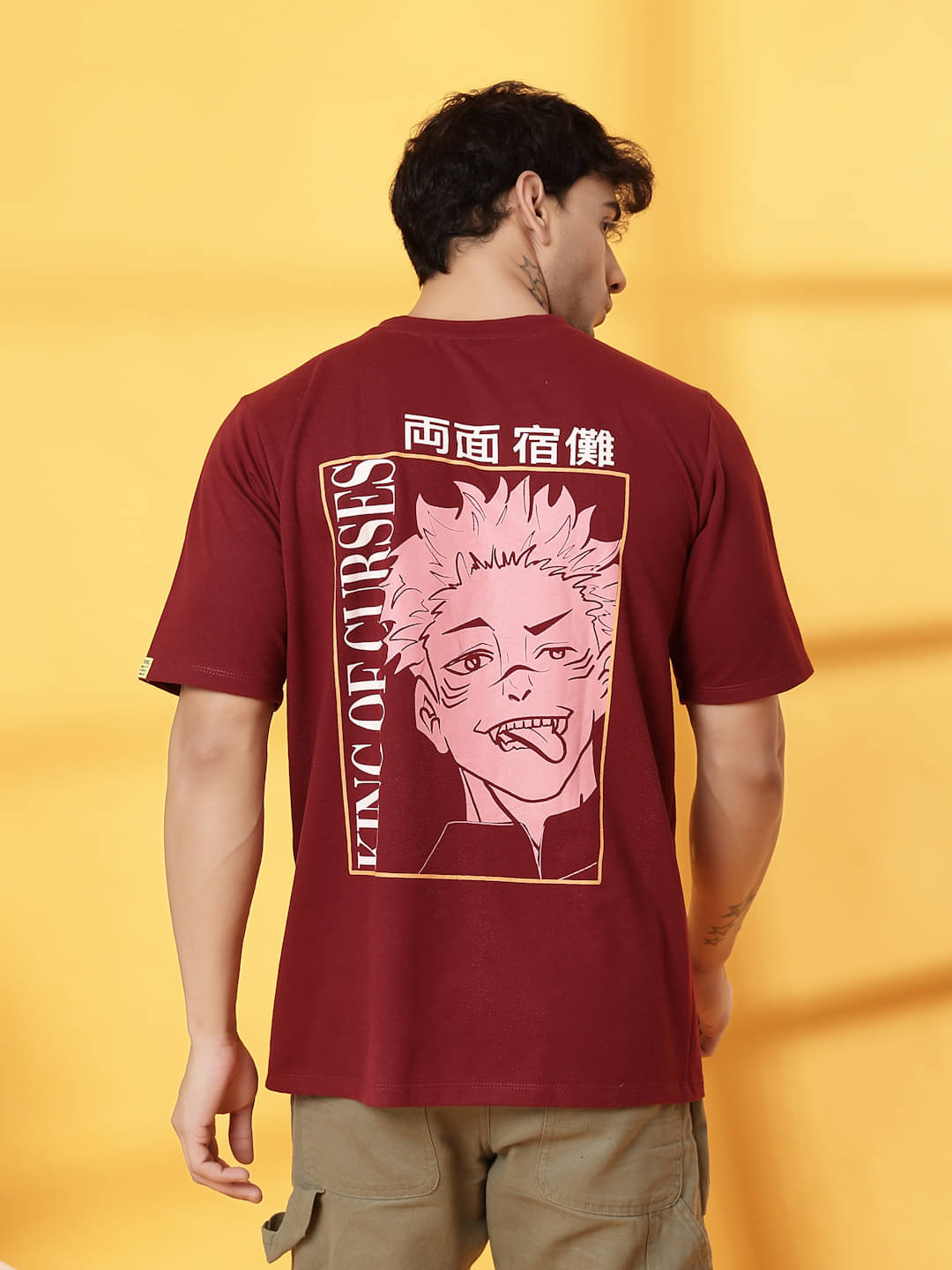 Rigo Cotton Oversized Fit Printed Half Sleeves Men's Round T-Shirt - Maroon ( Pack of 1 ) Rigo Cotton Oversized Fit Printed Half Sleeves Men's Round T-Shirt - Maroon ( Pack of 1 )