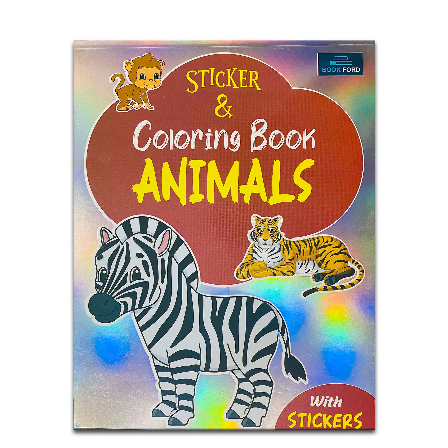 Sticker & Coloring Book - Animals Coloring Book For Kids Sticker & Coloring Book - Animals Coloring Book For Kids