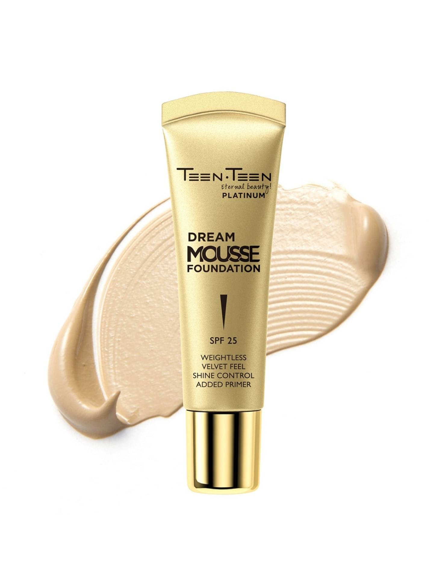    			TEEN TEEN Dream Mousse Foundation, SPF25, Weight Less, Velvet Feel, Shine Control, Added Primer, Natural, 30ml (Pack of 1)