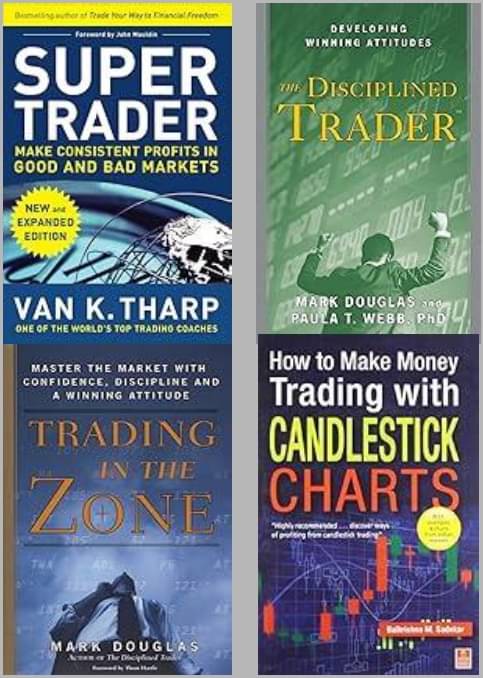 The Disciplined Trader + How to Make Money Trading with Candlestick Charts + Trading In The Zone + Super Trader The Disciplined Trader + How to Make Money Trading with Candlestick Charts + Trading In The Zone + Super Trader