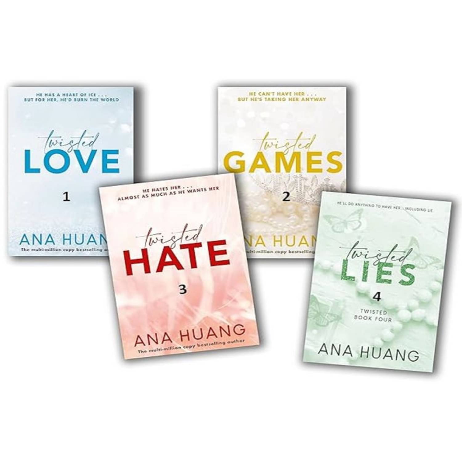     			Twisted Series Combo ( Twisted Love + Twisted Games + Twisted Hate + Twisted Lies ) (Original Set) Paperback – 19 December 2023