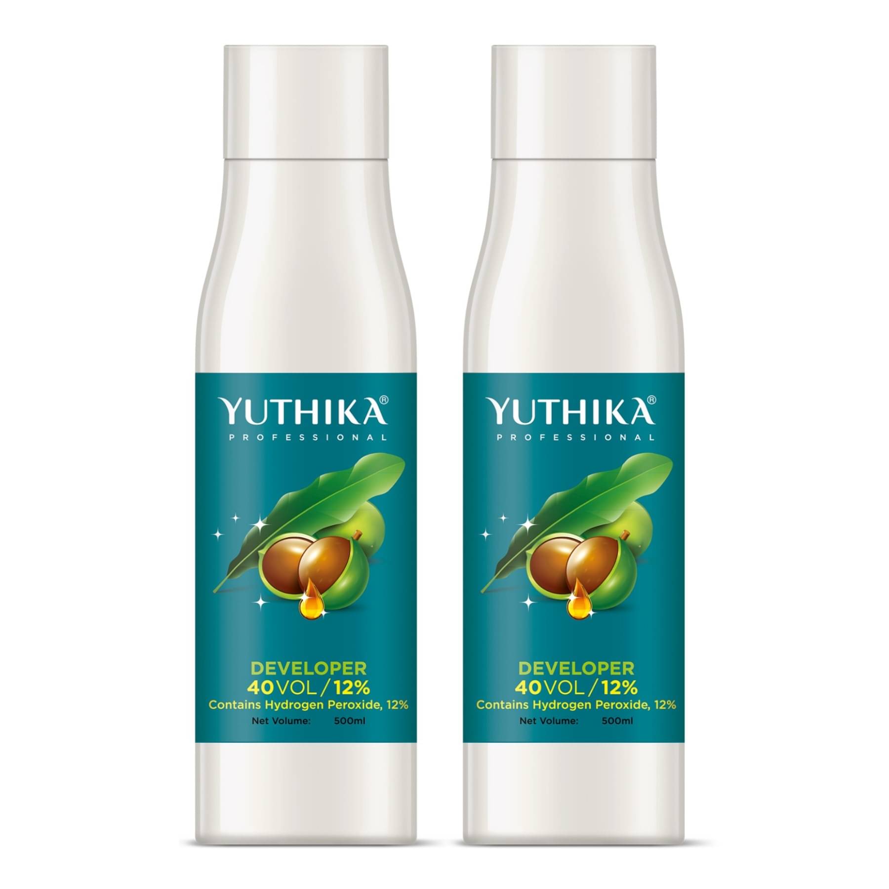 Yuthika Professional Developer for Hair Color 40 Volume (12%) 500ml - Pack of 2 Yuthika Professional Developer for Hair Color 40 Volume (12%) 500ml - Pack of 2