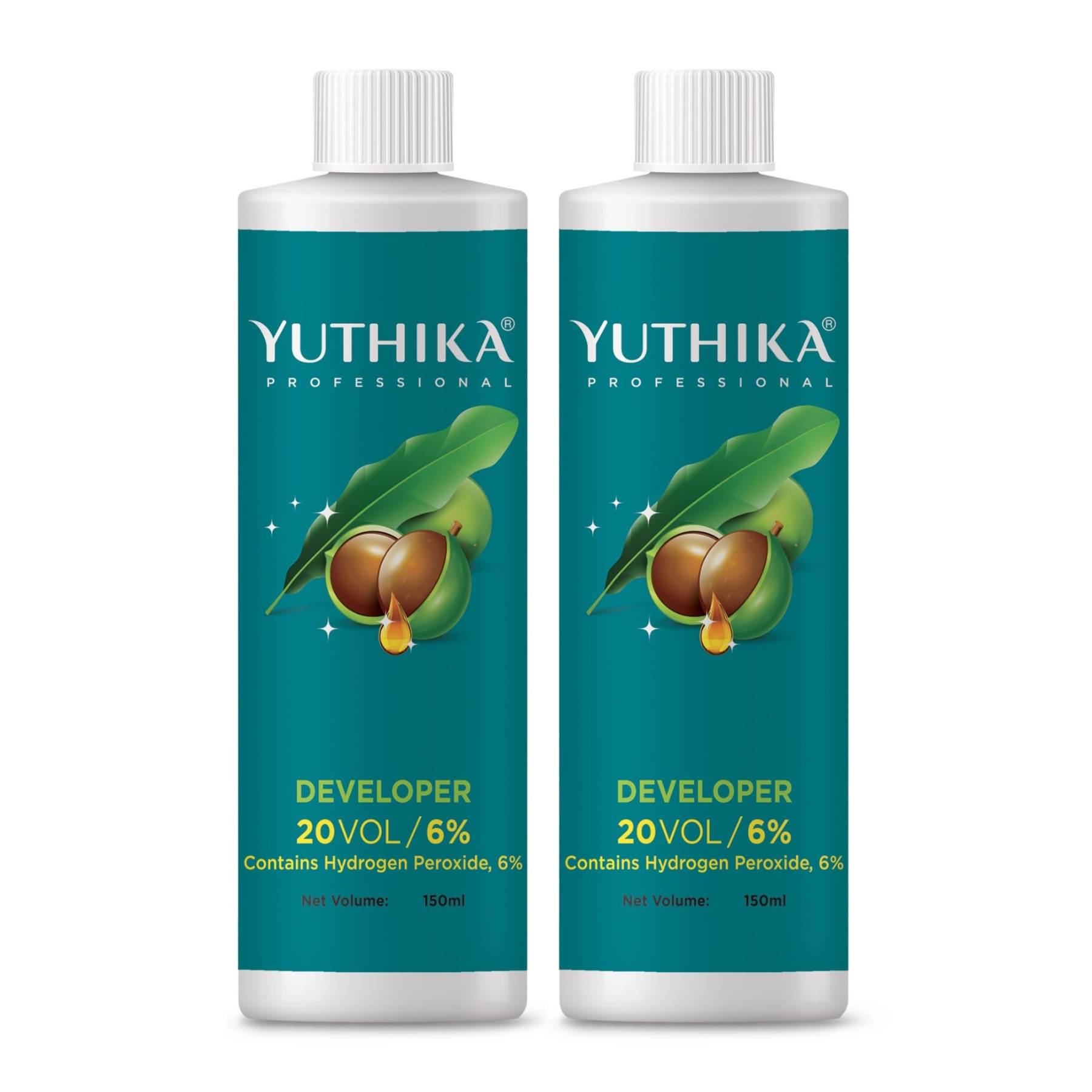 Yuthika Professional Developer for Hair Color 20 Volume (6%) 150ml - Pack of 2 Yuthika Professional Developer for Hair Color 20 Volume (6%) 150ml - Pack of 2