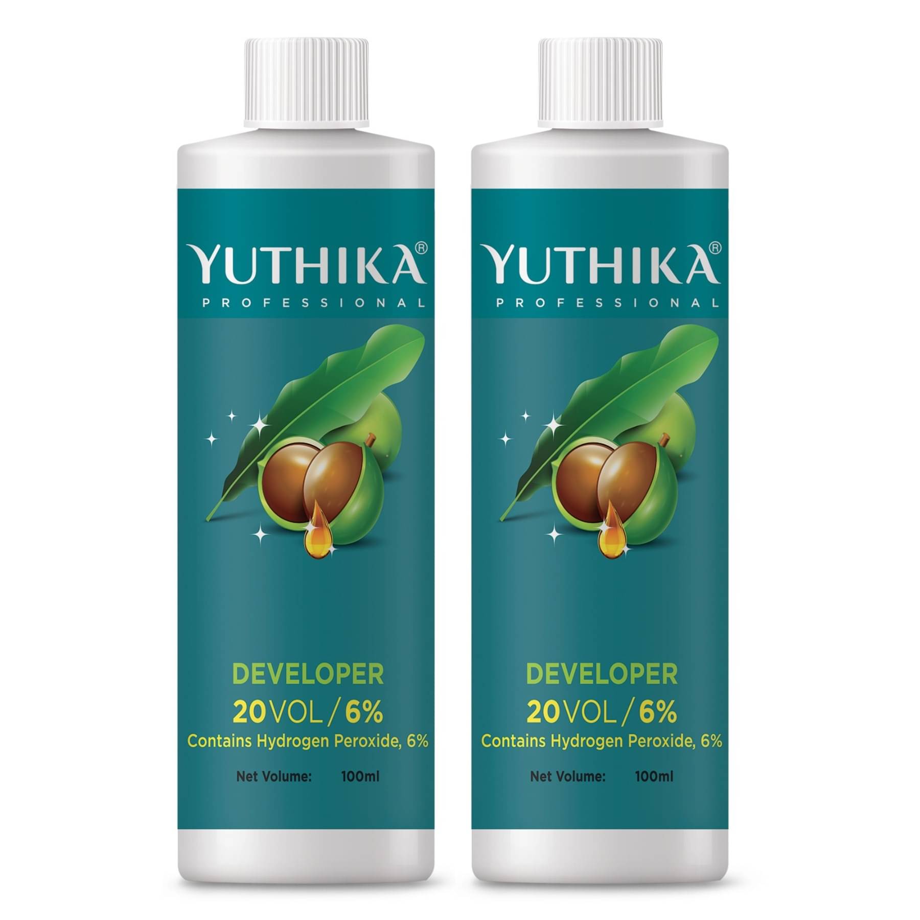 Yuthika Professional Developer for Hair Color 20 Volume (6%) 100ml - Pack of 2 Yuthika Professional Developer for Hair Color 20 Volume (6%) 100ml - Pack of 2