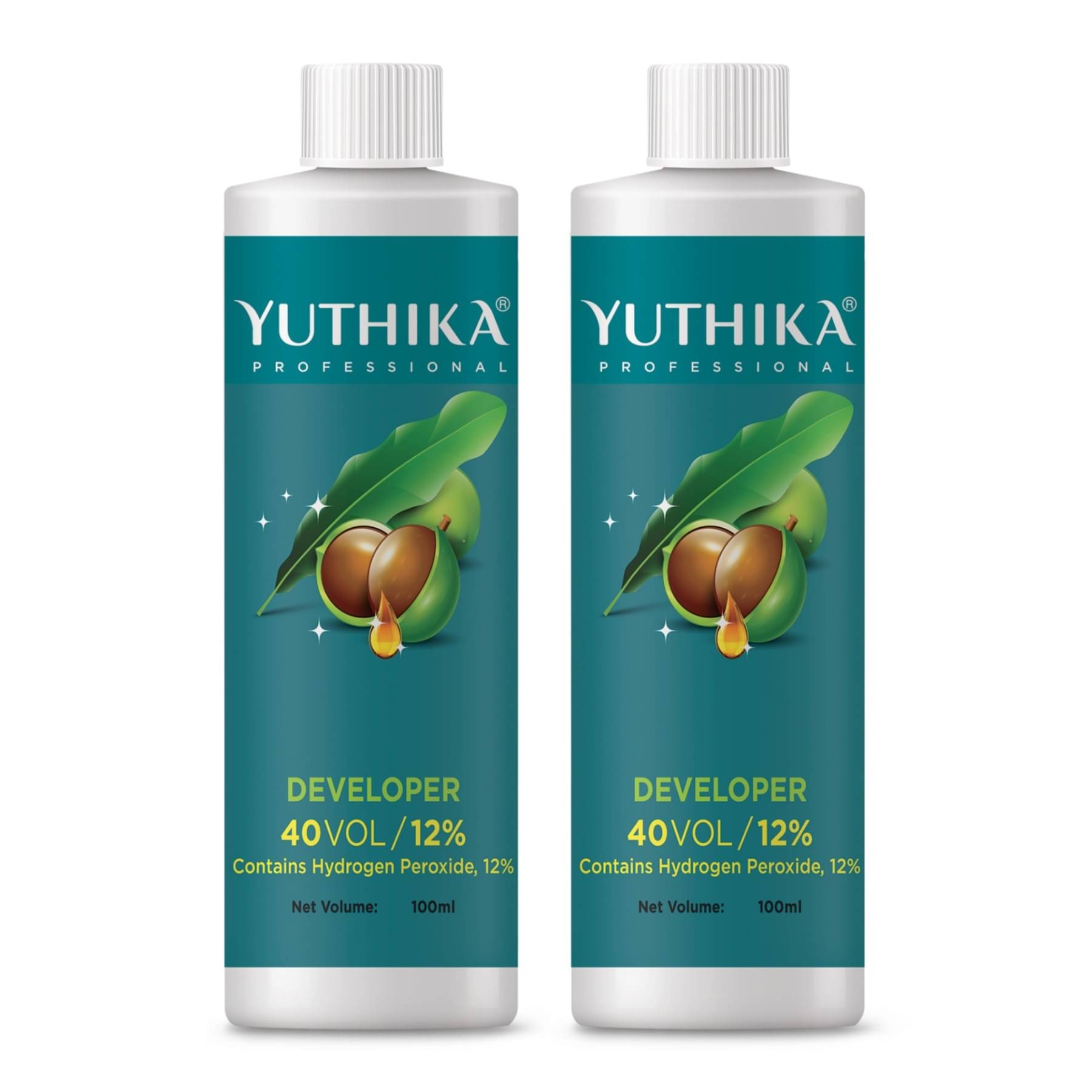 Yuthika Professional Developer for Hair Color 40 Volume (12%) 100ml - Pack of 2 Yuthika Professional Developer for Hair Color 40 Volume (12%) 100ml - Pack of 2