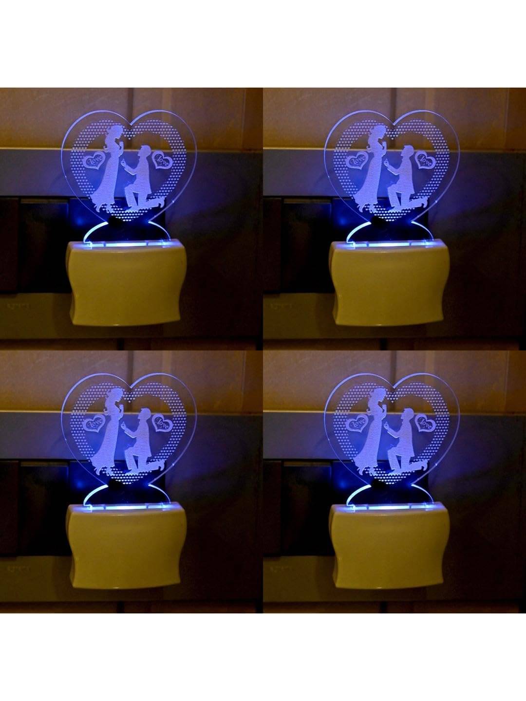     			AFAST Multicolor Night Lamp ( Pack of 4 )