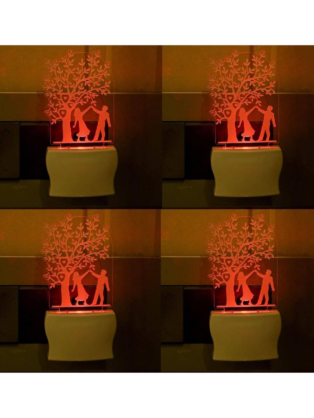     			AFAST Multicolor Night Lamp ( Pack of 4 )