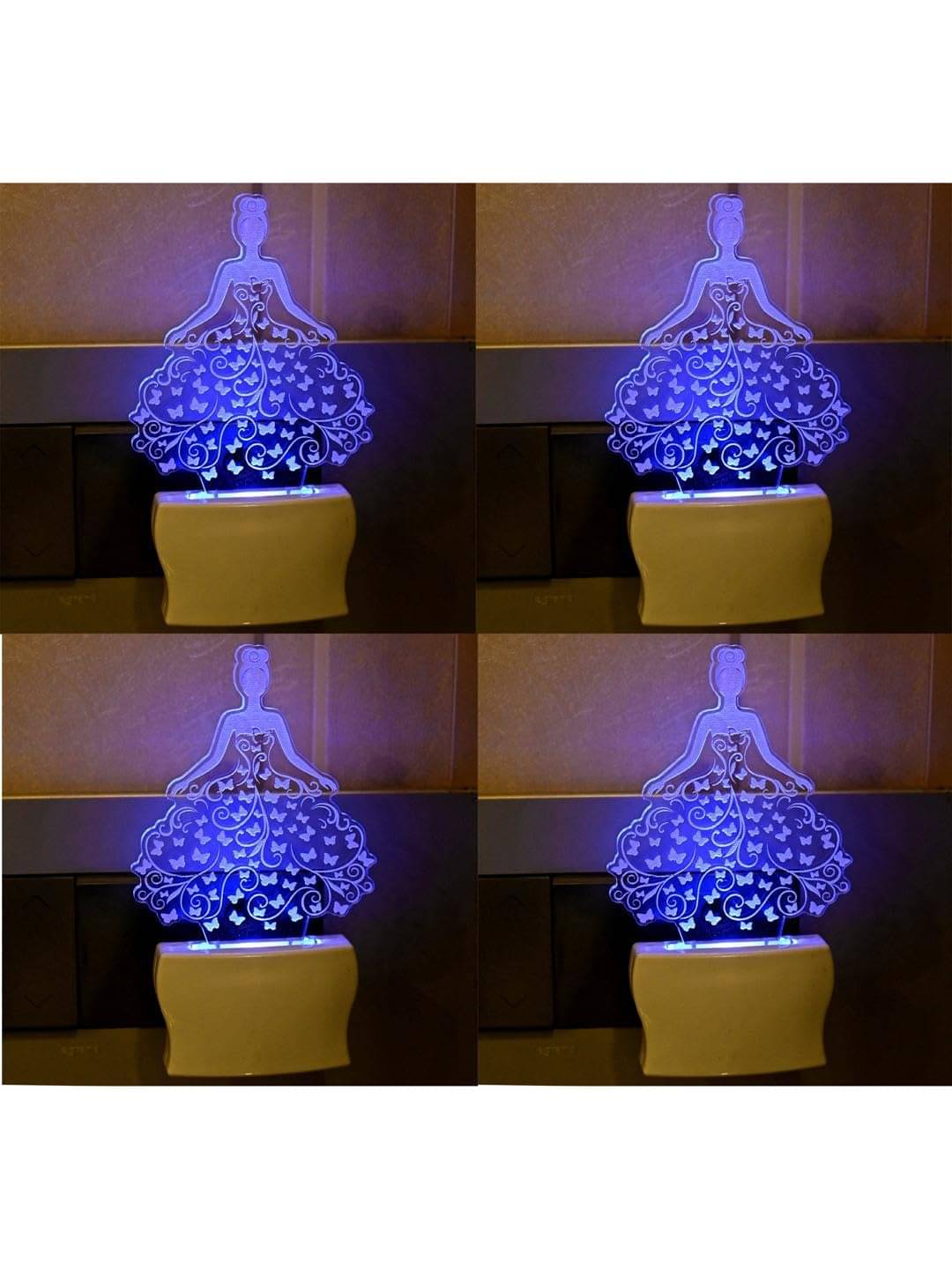     			AFAST Multicolor Night Lamp ( Pack of 4 )