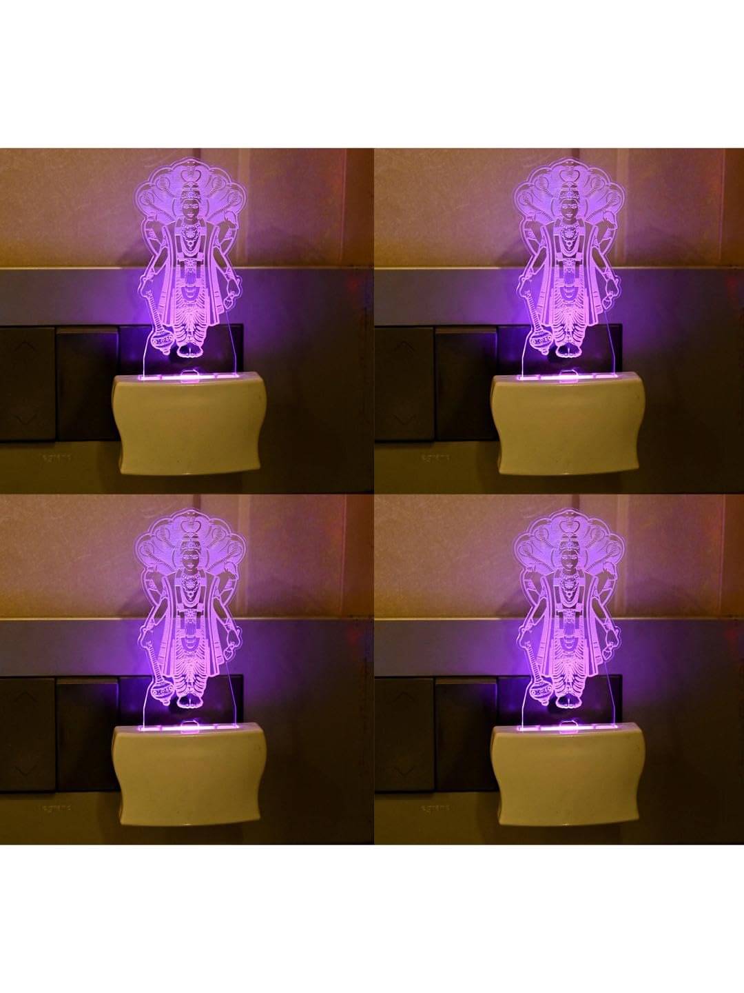     			AFAST Multicolor Night Lamp ( Pack of 4 )