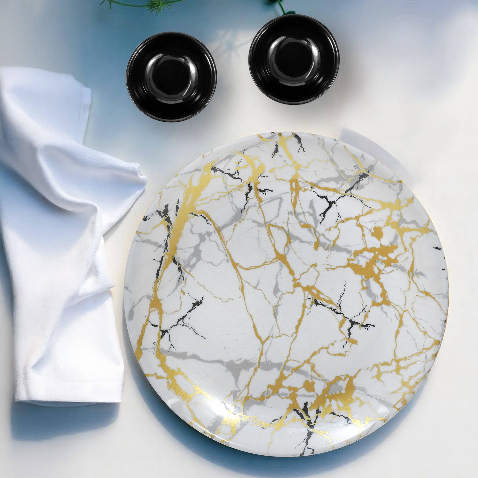 AURKA 3 Pcs Melamine Multi Color Full Plate AURKA 3 Pcs Melamine Multi Color Full Plate