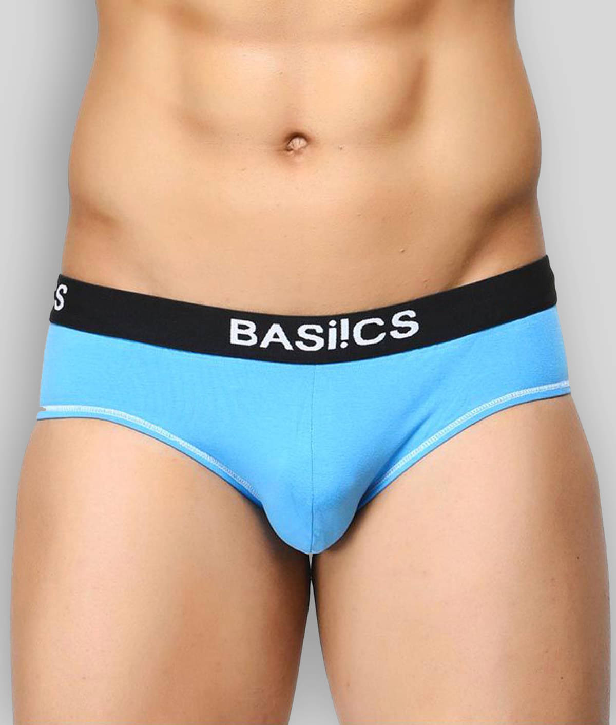 BASIICS By La Intimo Pack of 1 Cotton Briefs For Men's ( Blue ) BASIICS By La Intimo Pack of 1 Cotton Briefs For Men's ( Blue )
