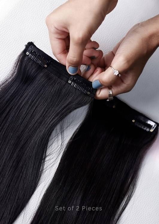 BELLA HARARO - Black Clip In Hair Extension     			BELLA HARARO - Black Clip In Hair Extension