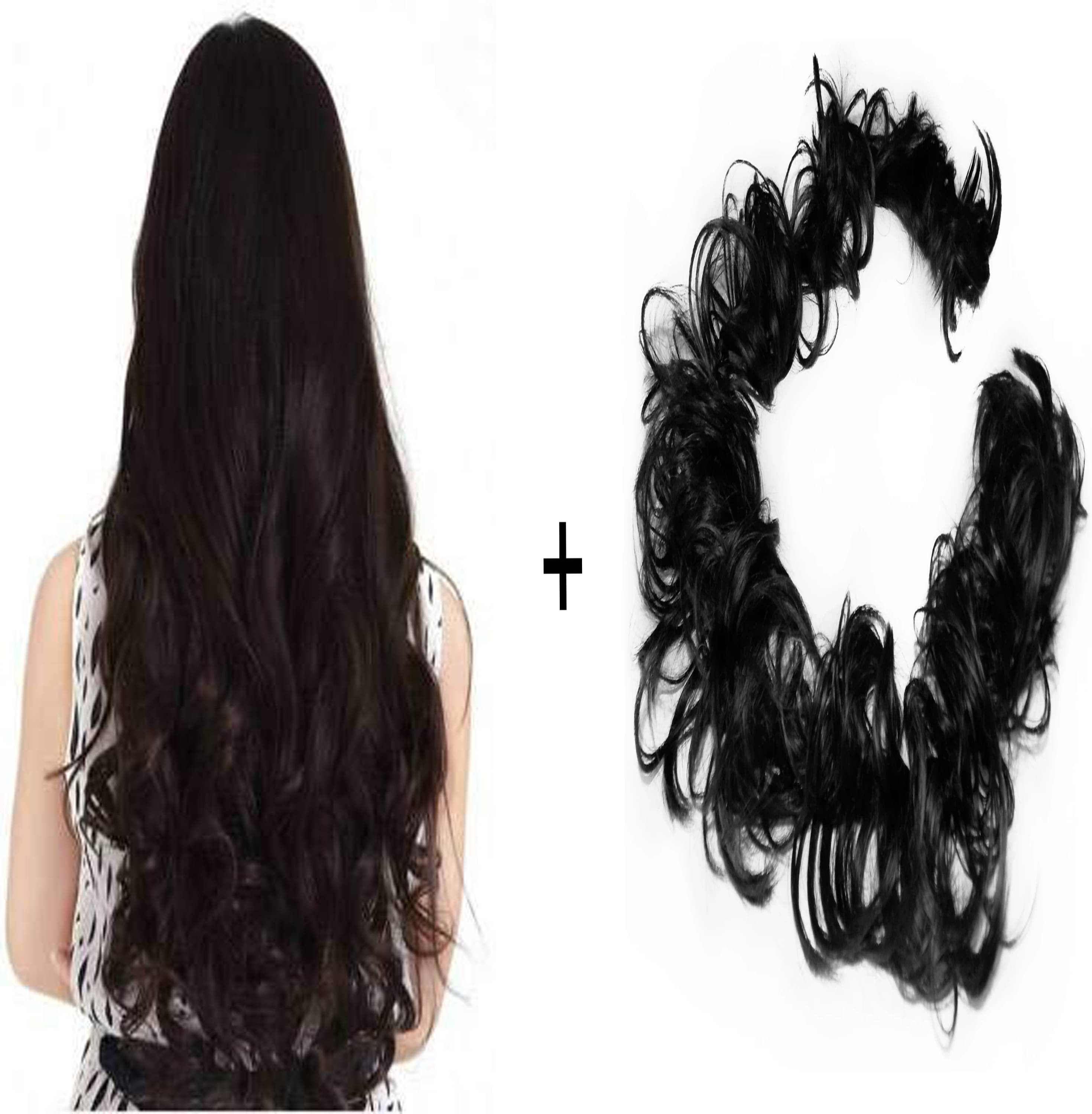     			BELLA HARARO - Black Clip In Hair Extension