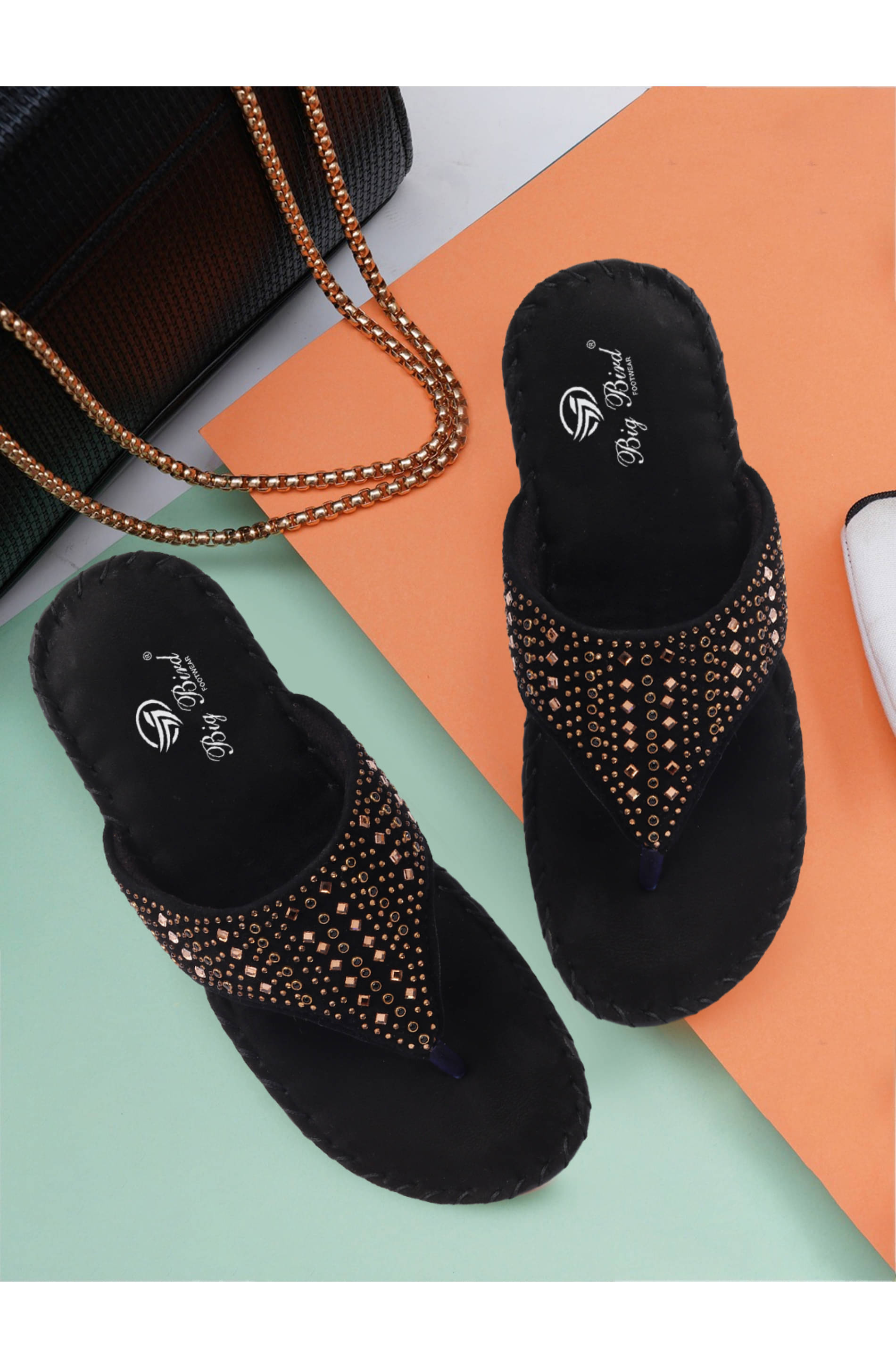     			Big Bird Footwear Black Women's Flats