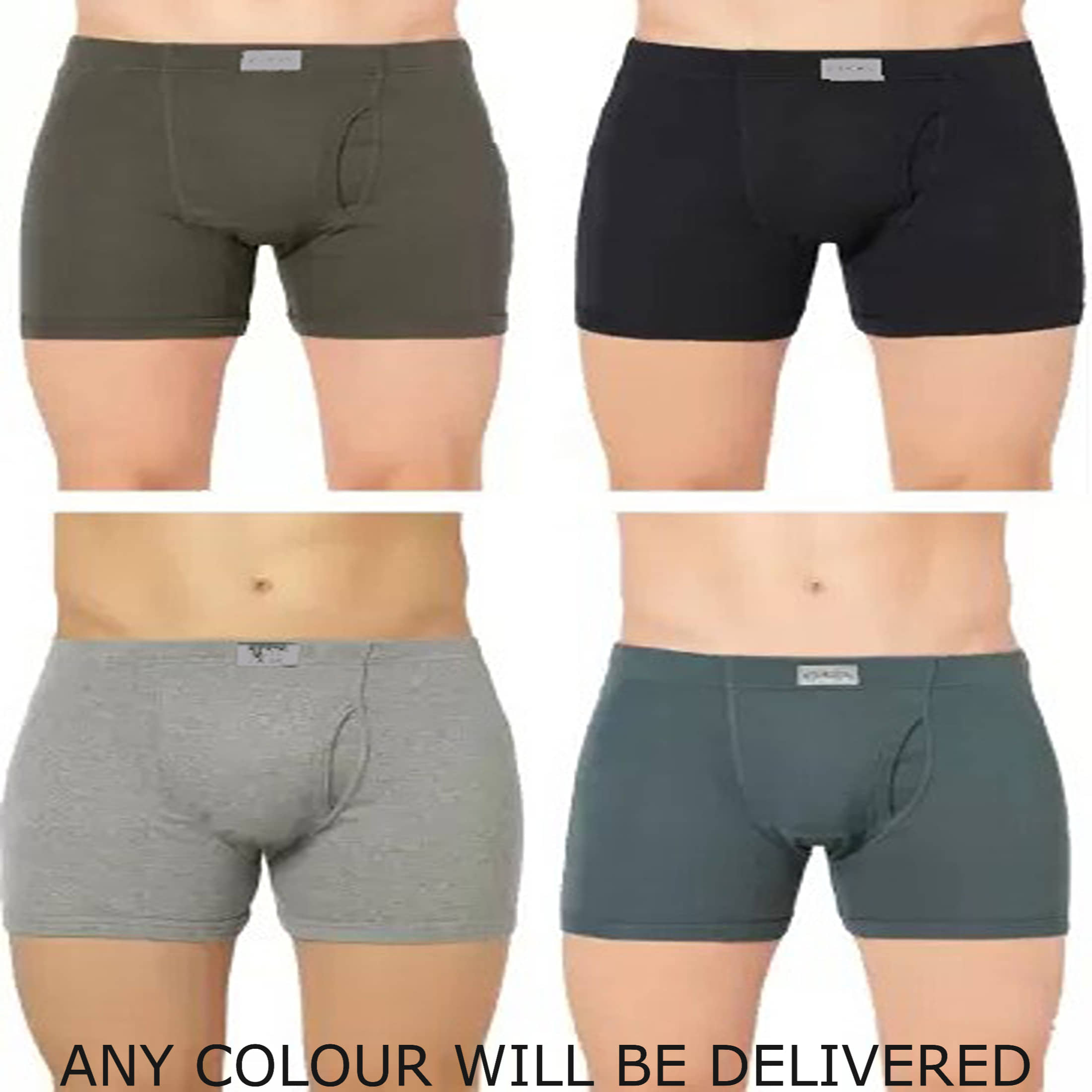 CAVENDRES Pack of 4 Cotton Blend Trunks For Men's ( Multicolor )