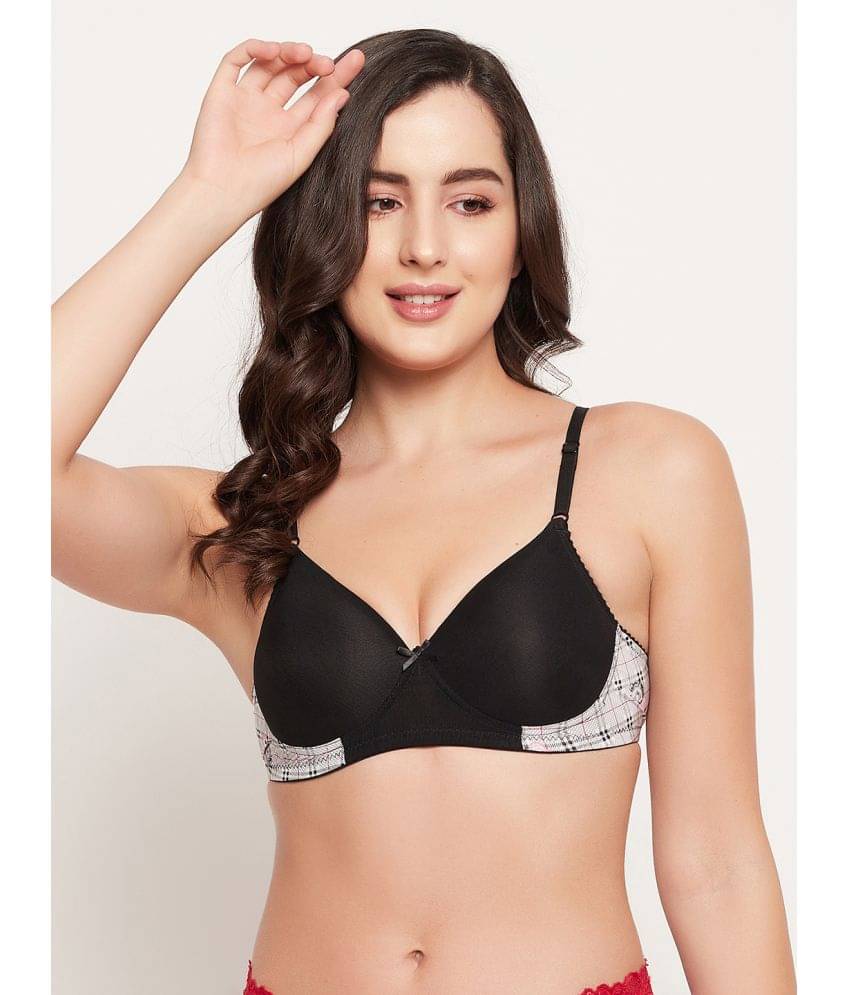 Clovia Nylon Lightly Padded Women's T-Shirt Bra ( Black ) Clovia Nylon Lightly Padded Women's T-Shirt Bra ( Black )