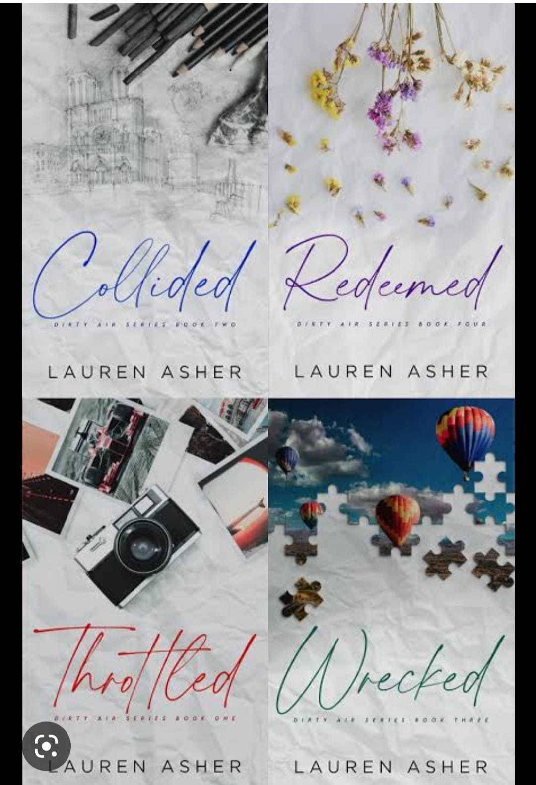     			Dirty Air Series Combo ( Collided + Redeemed + Throttled + Wrecked )  (Paperback, Asher Lauren)