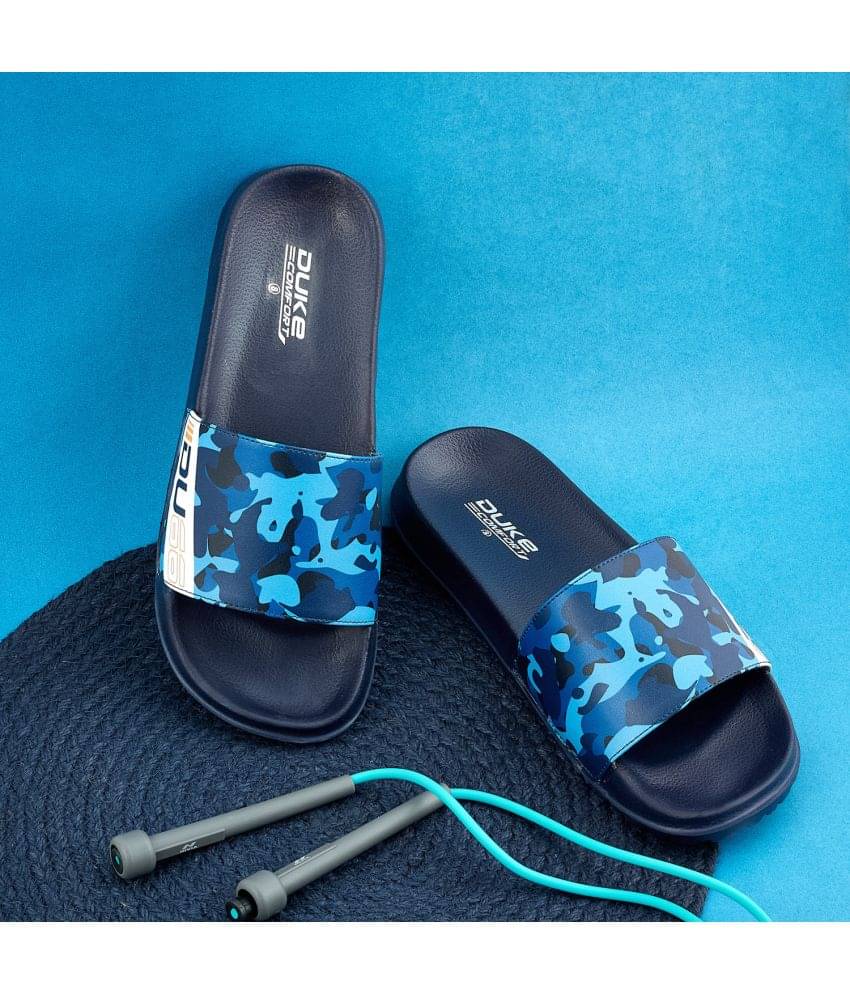     			Duke - Blue Men's Slide Flip Flop