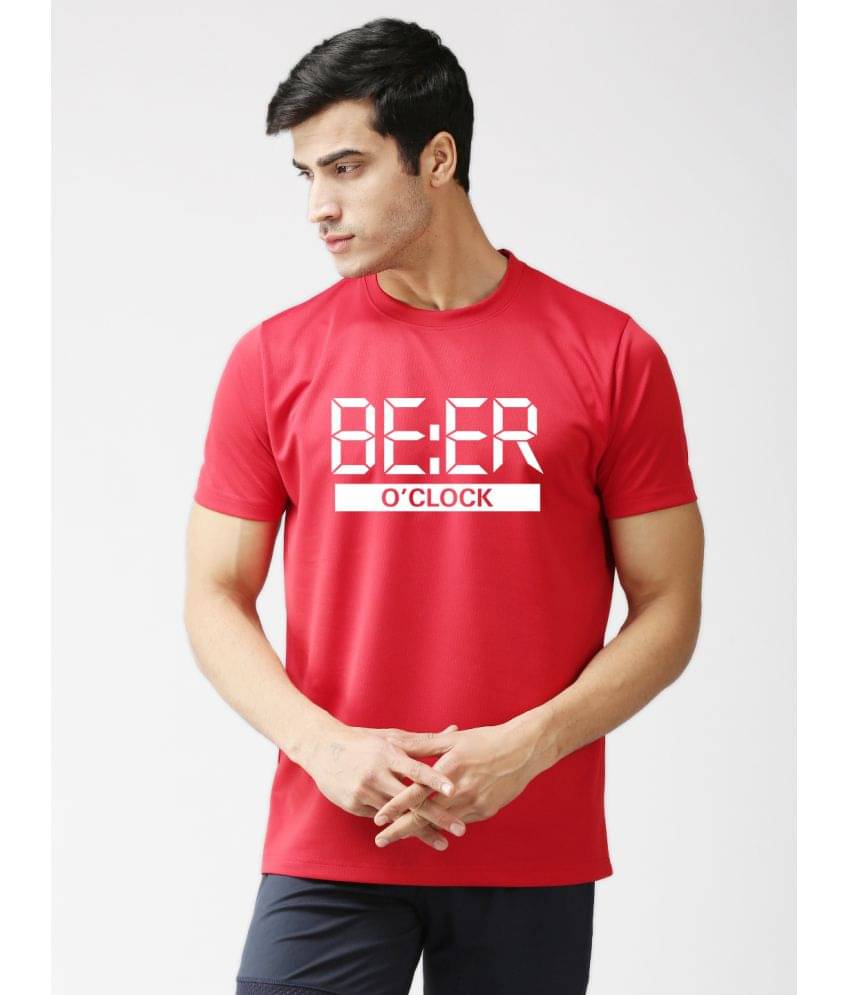 EPPE Pack of 1 Polyester Regular Fit Men's T-Shirt ( Red ) EPPE Pack of 1 Polyester Regular Fit Men's T-Shirt ( Red )