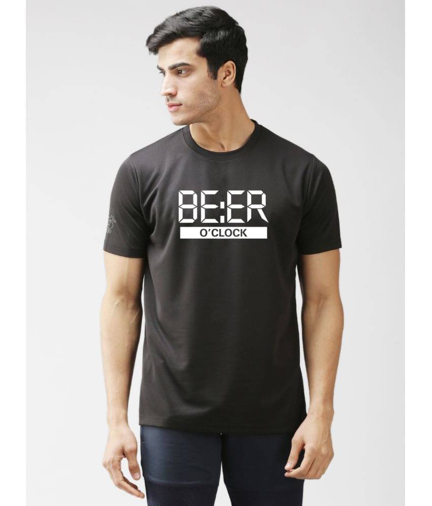 EPPE Pack of 1 Polyester Regular Fit Men's T-Shirt ( Black ) EPPE Pack of 1 Polyester Regular Fit Men's T-Shirt ( Black )