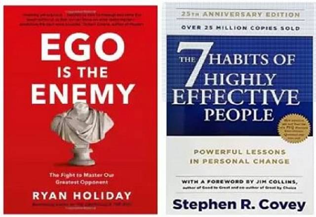     			Ego Is  Enemy & 7 Habits By Ryan Holiday & R. Stephen Covey