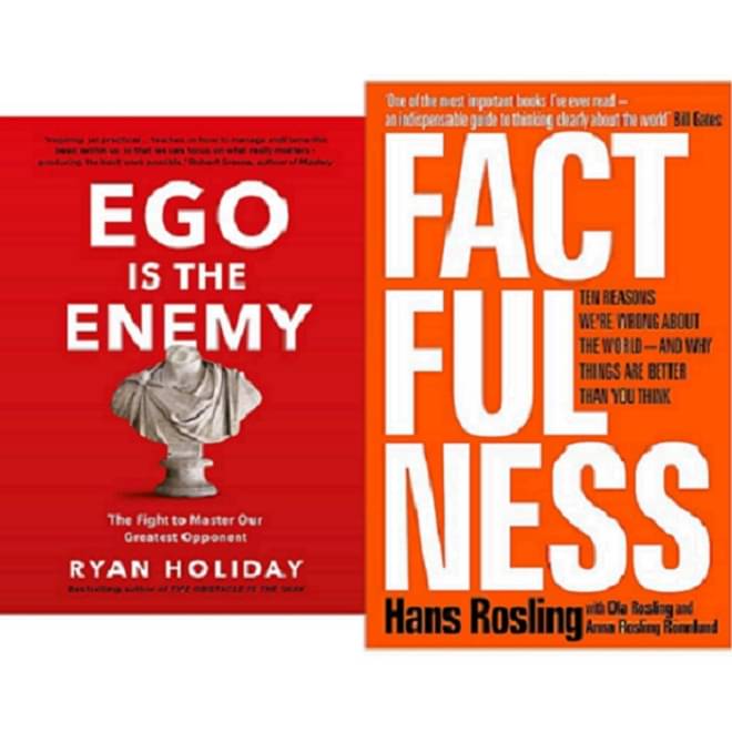    			Ego is the Enemy & Factfulness By Holiday Ryan & Hans Rosling
