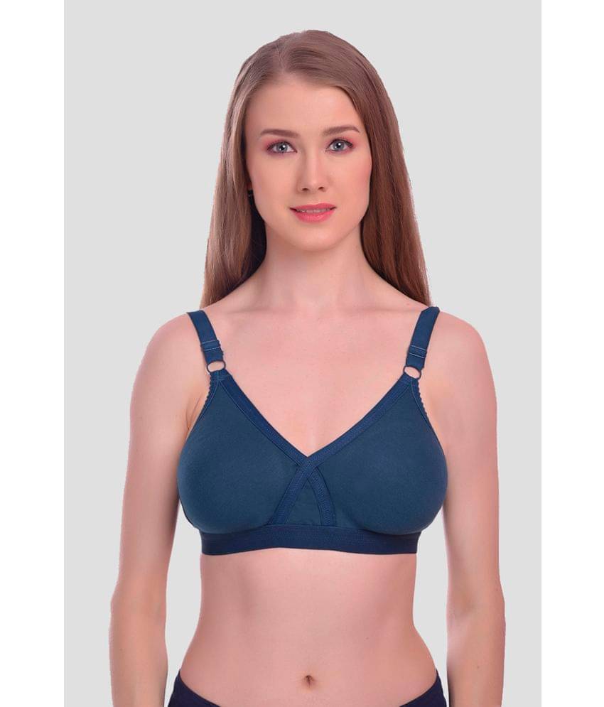     			Elina Cotton Non Padded Women's T-Shirt Bra ( Green )