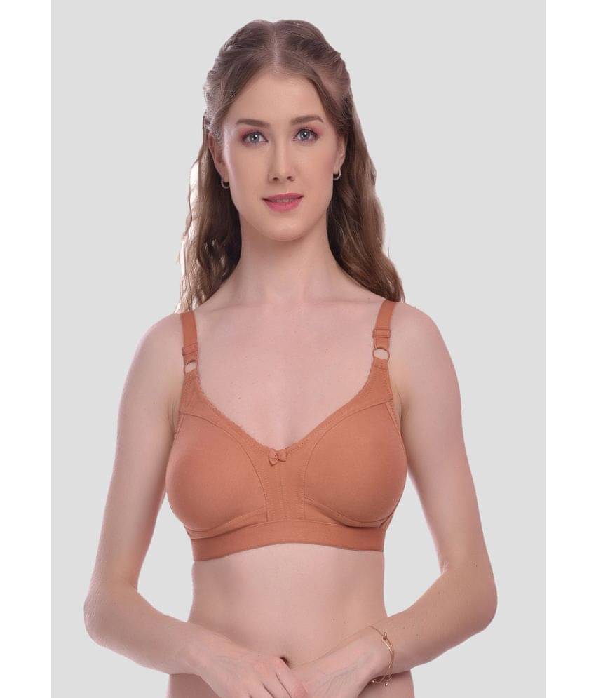     			Elina Cotton Non Padded Women's T-Shirt Bra ( Brown )