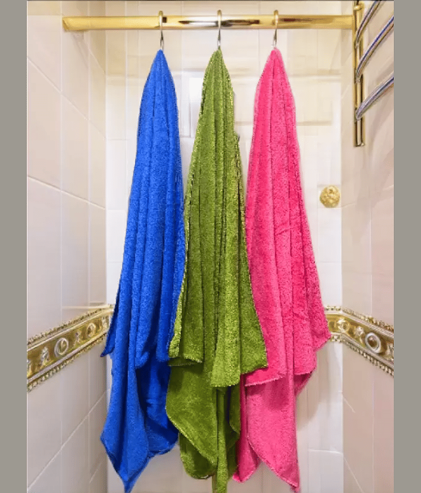 Finesse Decor Pack of 1 Microfibre Below 300 -GSM Bath Towel ( Blue )