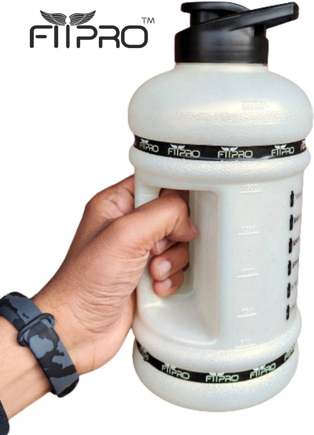     			FitPro Plastic White 2200 mL Shaker ( Pack of 1 )