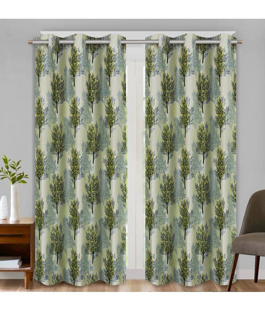 Home Candy Set of 2 Door Blackout Room Darkening Eyelet Polyester Green Curtains ( 213 x 120 cm ) Home Candy Set of 2 Door Blackout Room Darkening Eyelet Polyester Green Curtains ( 213 x 120 cm )