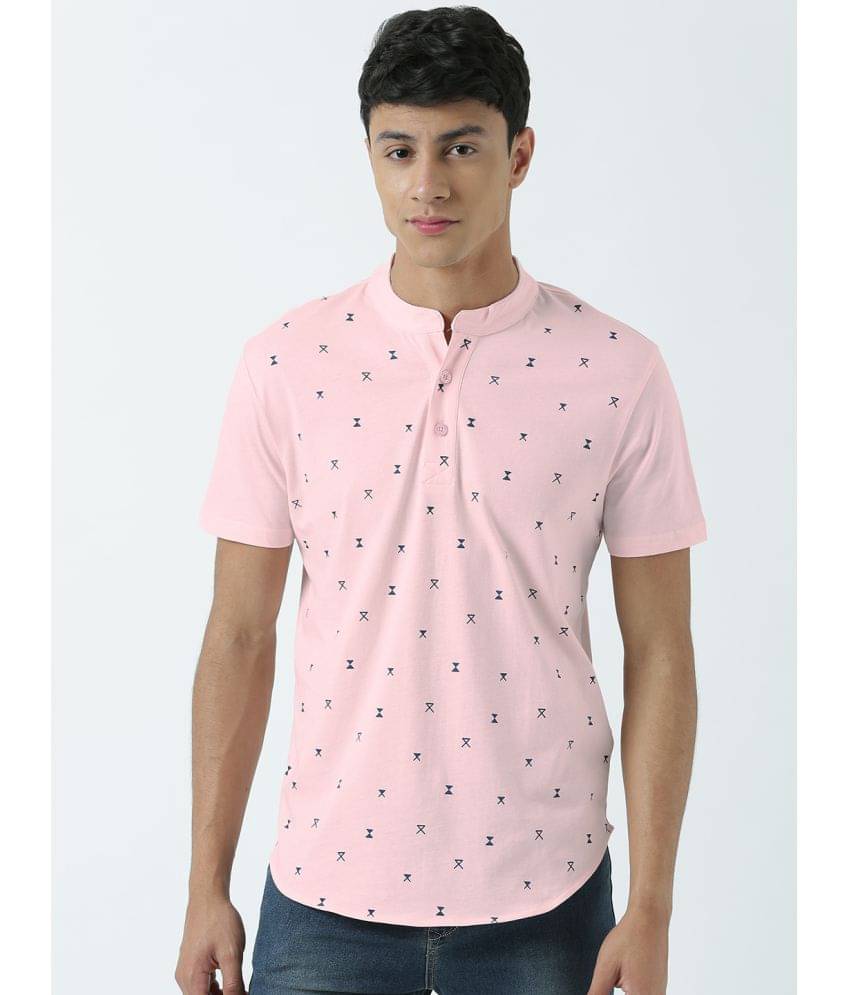 Huetrap Pack of 1 Cotton Regular Fit Men's T-Shirt ( Pink ) Huetrap Pack of 1 Cotton Regular Fit Men's T-Shirt ( Pink )