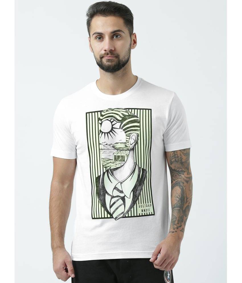 Huetrap Pack of 1 Cotton Regular Fit Men's T-Shirt ( White ) Huetrap Pack of 1 Cotton Regular Fit Men's T-Shirt ( White )