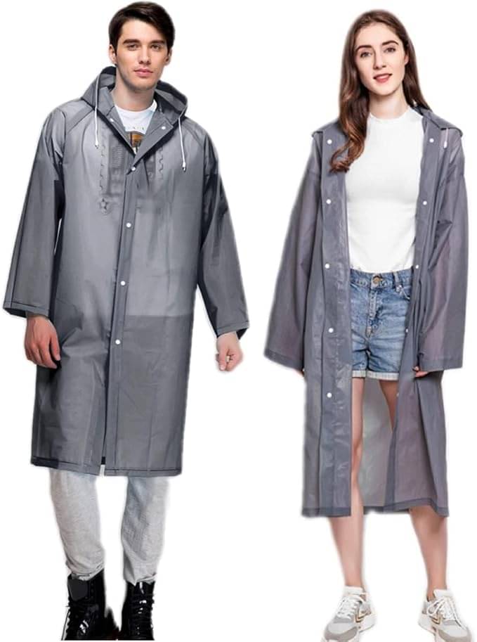     			Infispace Grey PVC Men's Raincoat ( Pack of 1 )