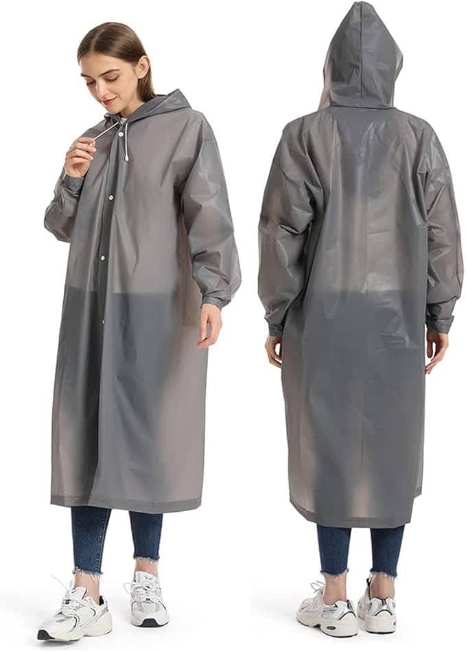 Infispace Grey PVC Men's Raincoat ( Pack of 1 )
