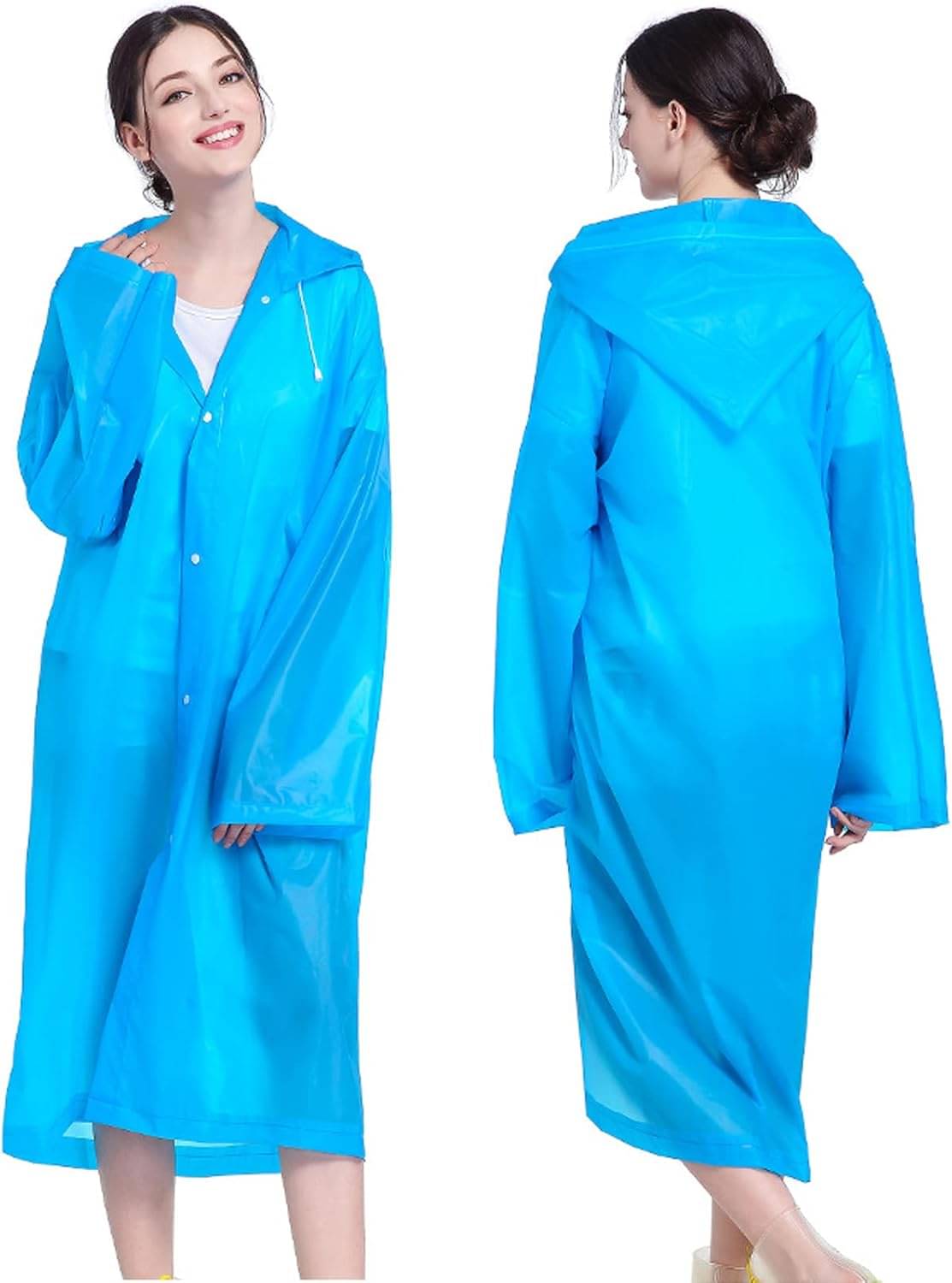 Infispace PVC Long Raincoat - Blue Infispace PVC Long Raincoat - Blue