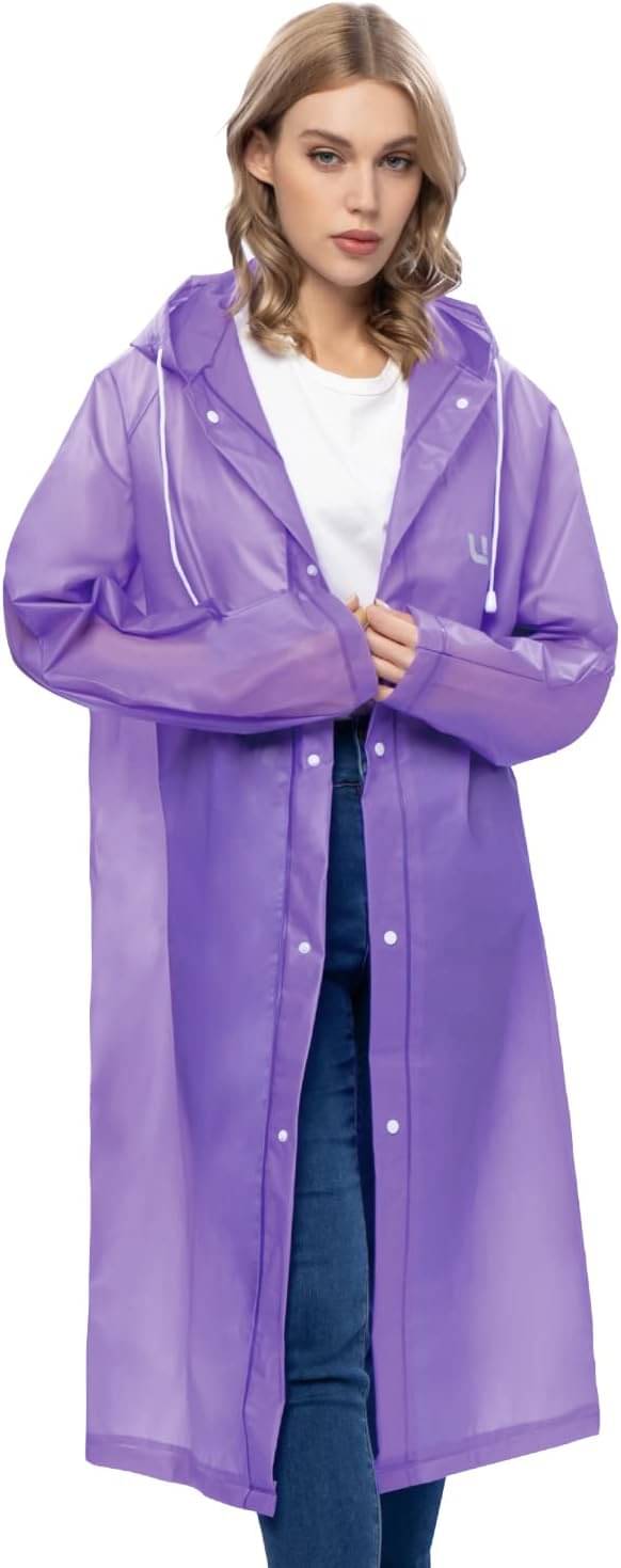     			Infispace PVC Long Raincoat - Purple